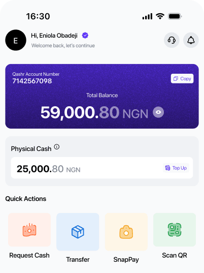 Qashr dashboard